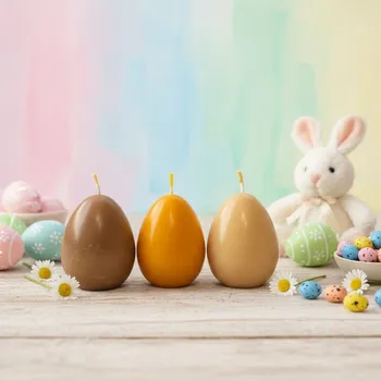 Velikonoční dekorace Svíčka z včelího vosku - Vejce