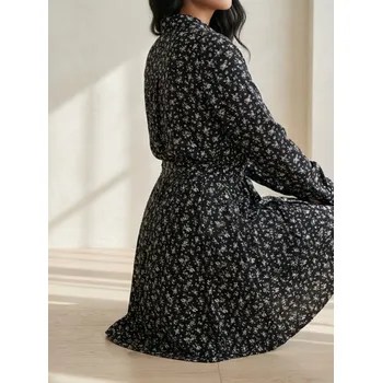 Dámské šaty Sinsay - Šaty na knoflíky - černá - 430BA-99X - 430BA-99X-XXS-1