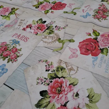 Pro útulný domov bavlněná látka RŮŽE PATISSERIES NA PRKNECH