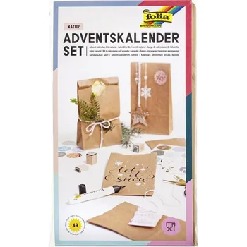 Papírové sáčky na adventní kalendář – přírodní, 24 ks