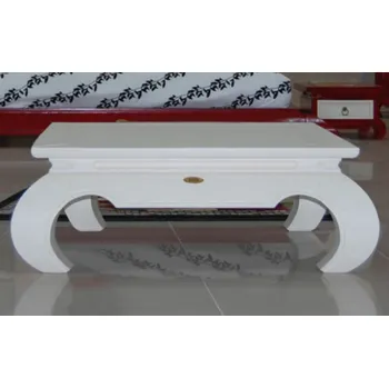 Konferenční stolek Bílý konferenční stolek 100x100 China