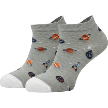 Chlapecké kotníčkové ponožky Aura.via šedé