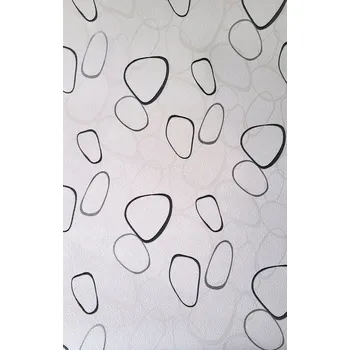 Tapeta BÍLÁ VLIESOVÁ TAPETA OZDOBNÝ VZOR ABSTRAKCE