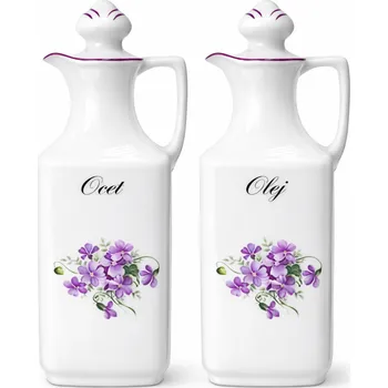 Nádoba na olej a ocet Souprava dvou karaf na ocet a olej A)