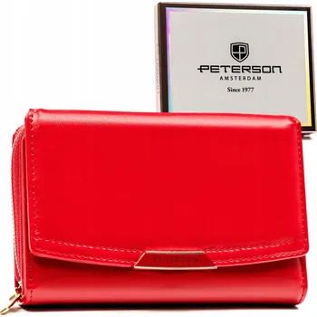 Peněženka Peterson peněženka eko kůže červená - dámská
