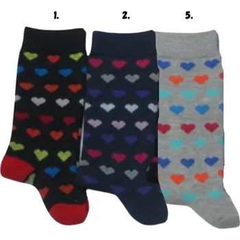Chlapecké oblečení Design Socks Klasické dětské ponožky - srdíčka
