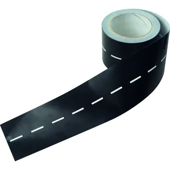 Samolepící dekorace Samolepka silnice na roli, 10 m, šířka 8 cm