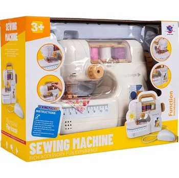 Dětský spotřebič Šicí Stroj + Příslušenství Bílá