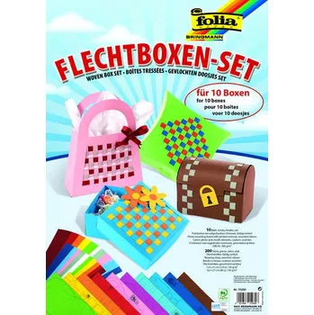 Výuková hračka Sada ke tvoření – výroba papírových boxů, celoroční kreativní sada pro děti a dospělé