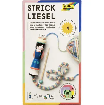 Pomůcka na pletení – dutá šňůrka, tkalcovský stav s vlnou a návod pro kreativní DIY projekty