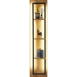 Policový regál Jennifer částečně divoký dub