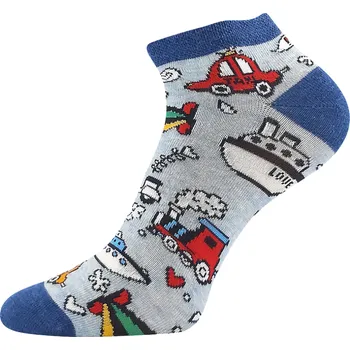 Chlapecké kotníčkové ponožky sv.modré doprava Dedonik Fuski Boma