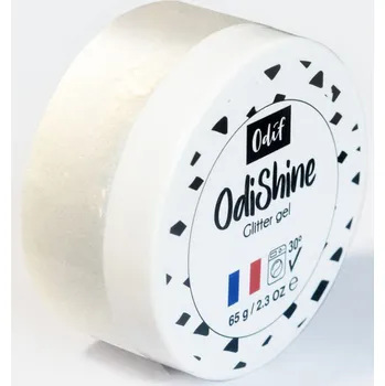 Speciální výtvarná barva Třpytivá gelová barva na textil, 65 g - Bílá "Opale"