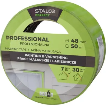 Páska lepící, interiérová krycí, GREEN, 48 mm x 50 m, STALCO PERFECT