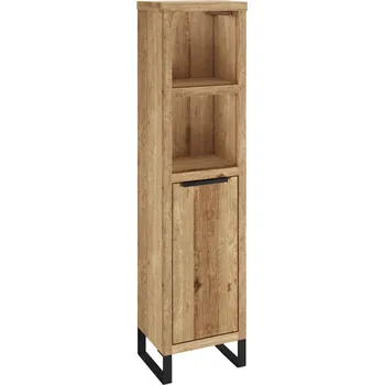 Koupelnový nábytek Vysoká koupelnová skříňka Victoria divoký dub