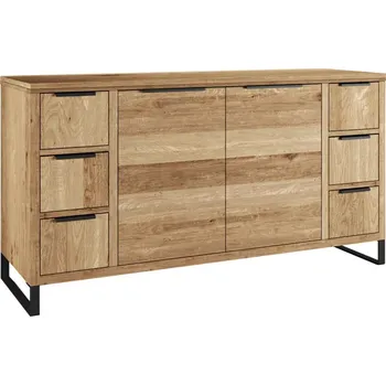 Koupelnový nábytek Skříňka pod umyvadlo masiv 138 cm Victoria III divoký dub