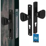 KLIKA-KLIKA MADLO PRO BRANKU BRÁNU DVEŘE DLOUHÝ ŠTÍTEK ČERNÝ 72 NA VLOŽKU