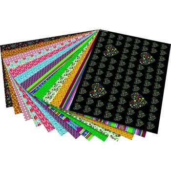 Umělecký papír Karton s motivem folklór 270g/m2 13 archů formátu 50x 70 cm 13 motivů