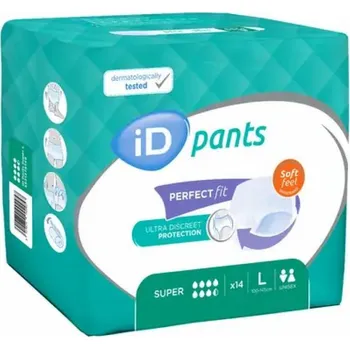 Ontex iD Pants Super 14 ks Inkontinenční kalhotky Ontex iD Pants Super 14 ks