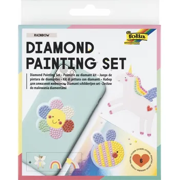 Výuková hračka Sada pro diamantové malování Rainbow – tvořte, leskněte se, bavte se!