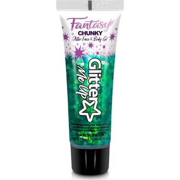 Speciální výtvarná barva Glitrový Gel Leprechaun zelený Fantasy Chunky 12 ml