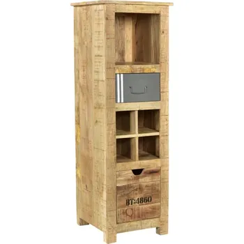 Komoda Vysoká skříň s vinotékou Puma mango