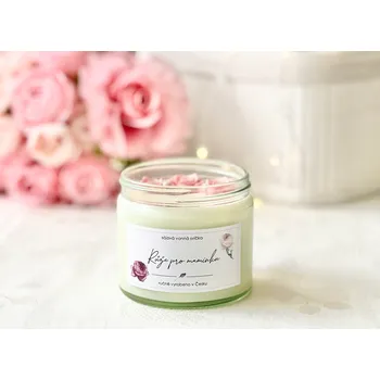 Svíčka Dárek pro maminku Svíčka vůně Růže