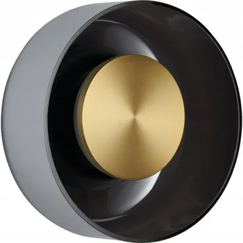 Nástěnné svítidlo Nástěnné svítidlo DONUT 18 cm - LED, sklo, šedo-zlaté