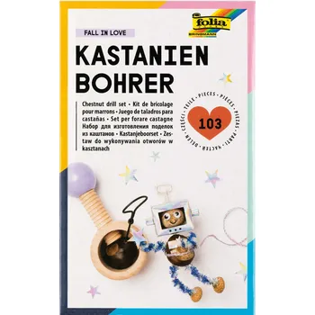 Děrovačka Pomůcka na děrování kaštanů a žaludů – sada 103 dílů pro DIY dekorace