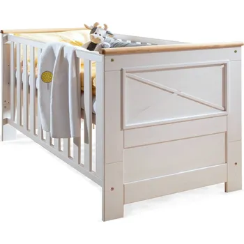 Dětská skříň Dětská postýlka&nbsp;z&nbsp;masivu Mimi borovice