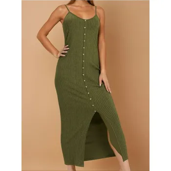 Dámské šaty Sinsay - Přiléhavé šaty na ramínka - neonová - 876AL-71X - 876AL-71X-XXS