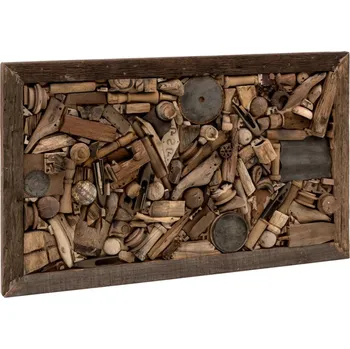 Dekorace do dětského pokoje Obraz velký dřevěný 150x90 Thebus masiv recyklované dřevo