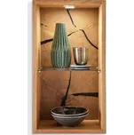 Dřevěný regál z masivu Kent IV divoký dub