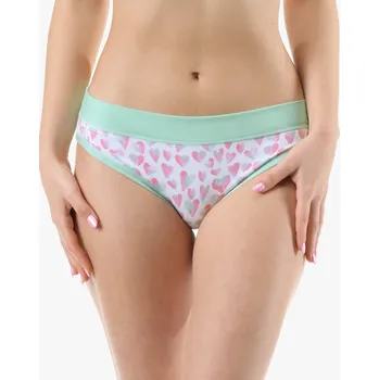 Kalhotky GINA 16183P Kalhotky bokové se širokým bokem Barva: Aqua-Cukrová, Velikost: XS/S