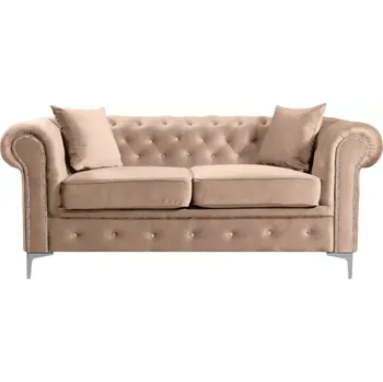 Obývací pokoj Designový 2-sed ROMANO - světle hnědá - doprava zdarma - SLEVA 3% s kodem radost25