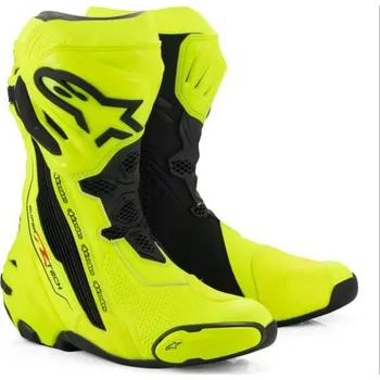 Moto obuv Boty SUPERTECH R, ALPINESTARS (žlutá fluo/černá) 2026 46