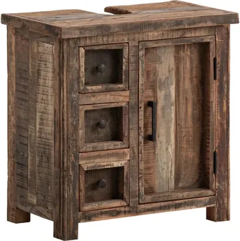 Koupelnový nábytek Skříňka pod umyvadlo masiv Amazonas recyklované dřevo