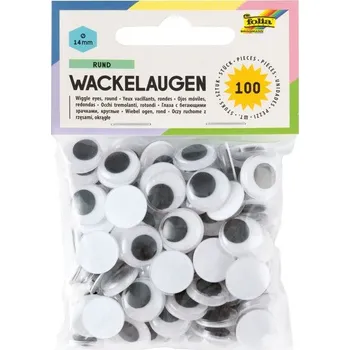 Oči s pohyblivou panenkou o průměru 14 mm – 100 ks