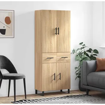Příborník do zásuvky vidaXL Skříň highboard 69,5 x 34 x 180 cm kompozitní dřevo [3198170] Barva: dub sonoma