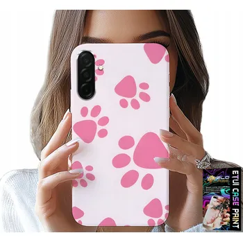 Pouzdro na mobilní telefon POUZDRO PRO SAMSUNG GALAXY A56 5G - RŮŽOVÉ PSÍ TLAPKY, ZADNÍ KRYT, KRYT