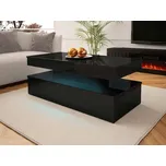 Konferenční stolek Mirjan obdélníkový 120 x 55 x 50 cm černý