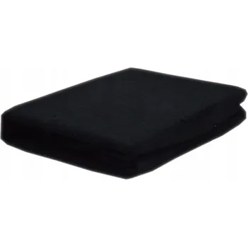 Prostěradlo Froté prostěradlo bez gumy, rozměr 180x200 cm, barva černá KOBI