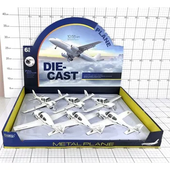 autíčko CIVILNÍ LETADLO KOVOVÉ SVĚTLO/ZVUK 1 KS