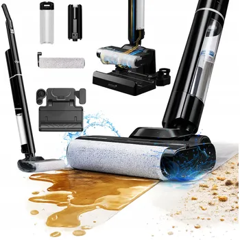 Vysavač BEZDRÁTOVÝ TYČOVÝ VYSAVAČ S MOPEM 2V1 PRO MOKRÉ A SUCHÉ VYSÁVÁNÍ A SAMOČIŠTĚNÍ