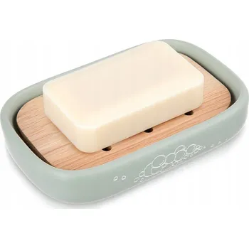 Mýdlenka ZELENÁ MÝDLENKA DO KOUPELNY NÁDOBA NA MÝDLO STYLOVÁ GREENISH NA KOSTKU