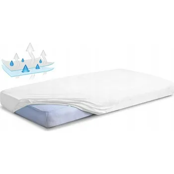 Prostěradlo Nepropustné prostěradlo 120x200 bílé froté s gumou, podložka