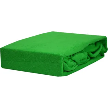 Prostěradlo Froté prostěradlo s gumou, rozměr 200x200, barva salátová KOBI