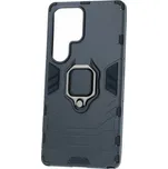 TopQ Ultra odolný zadní kryt pro Samsung Galaxy S25 Ultra černý s prstenem 5900217454854