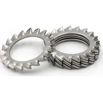 Matice Vnější zoubkované podložky M4 Pozink Vějířová podložka DIN 6798A