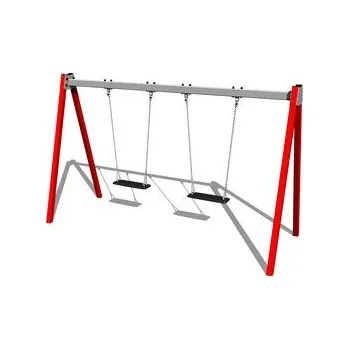 Dětská houpačka Řetězová dvojhoupačka RH6211KR - červená (v.p. 1,0 m)